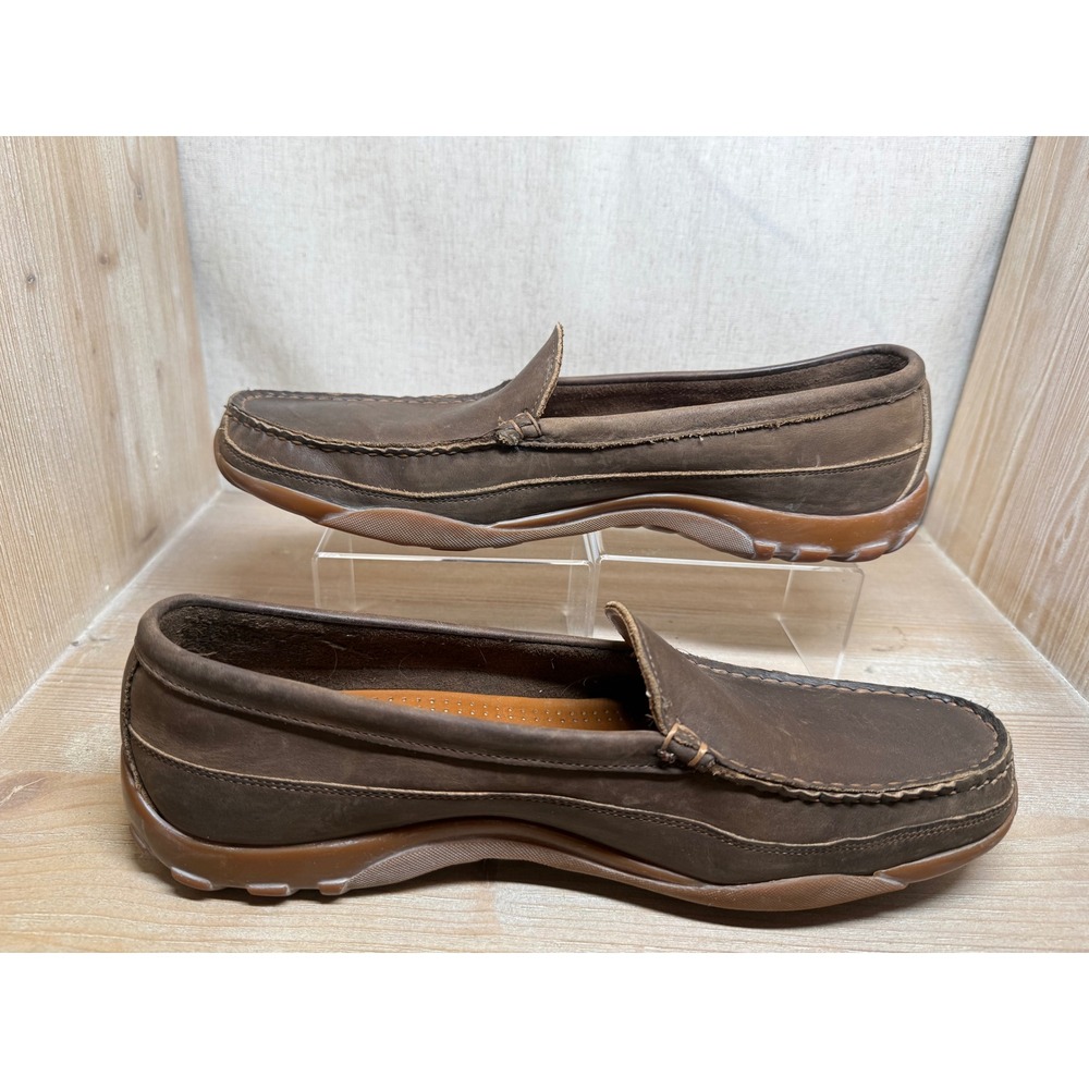 Allen Edmonds Boulder Mens 13 D Brown Leather Venetian Driving Loafers 7179 - Picture 5 of 8